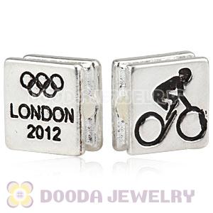 London 2012 Olympics Cycling Road Square Alloy Beads Wholesale