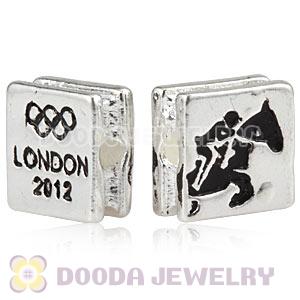 London 2012 Olympics Equestrian Jumping Square Alloy Beads Wholesale