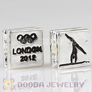 London 2012 Olympics Gymnastics Artistic Square Alloy Beads Wholesale
