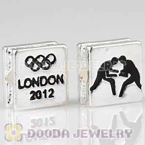London 2012 Olympics Wrestling Square Alloy Beads Wholesale