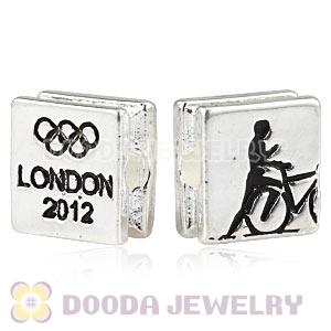 London 2012 Olympics Triathlon Square Alloy Beads Wholesale