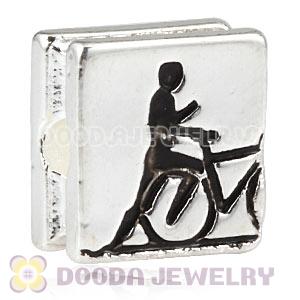 London 2012 Olympics Triathlon Square Alloy Beads Wholesale