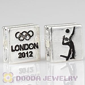 London 2012 Olympics Volleyball Square Alloy Beads Wholesale