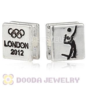 London 2012 Olympics Volleyball Square Alloy Beads Wholesale