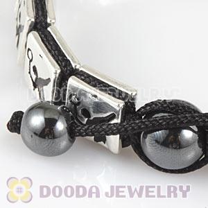 Handmade London 2012 Olympics Badminton Square Alloy Bracelets With Hematite