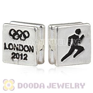 London 2012 Olympics Athletics Square Alloy Beads Wholesale