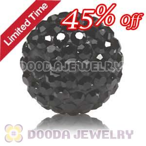 10mm handmade style Pave Black Czech Crystal Bead wholesale