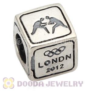 Sterling Silver European Wrestling Beads London 2012 Olympics Charms