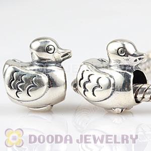 Antique Sterling Silver European Duck Charm Beads Wholesale