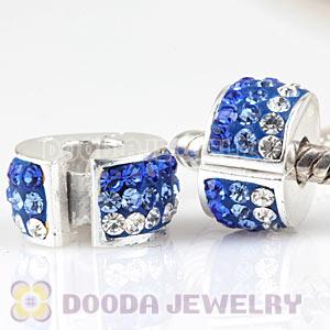  925 Sterling Silver Clip Charm Beads With Austrian Crystal Wholesale 