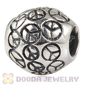 Sterling Silver European World Peace Charm Beads Wholesale