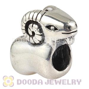 Sterling Silver European Cute Sheep Charm Beads Wholesale