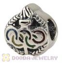 Sterling Silver Olympics Rings Torch Bead Fit 2012 Olympics European Bracelet