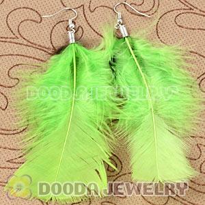 Cheap Lime Bohemia Feather Earrings Forever 21 Wholesale