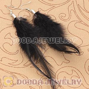 Cheap Long Grizzly Feather Earrings With Alloy Fishhook Wholesale