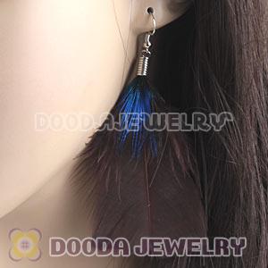 Fashion Grizzly Bohemian Feather Earrings With Alloy Fishhook Wholesale