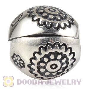 925 Sterling Silver European Midnight Bloom Clip Beads 