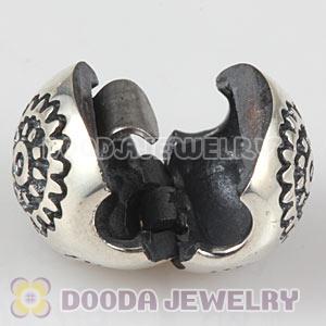 925 Sterling Silver European Midnight Bloom Clip Beads 