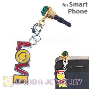 Crystal Cute Anti Dust Plug Stopper Charm For iPhone Wholesale 
