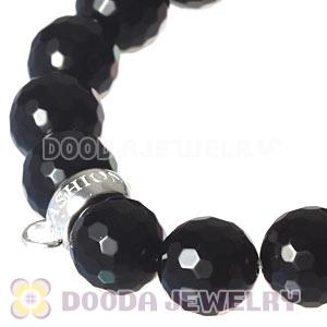 Black Onyx Sterling Silver Stackable Charms Bracelets Wholesale