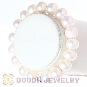Natural Freshwater Pearl Sterling Silver Stackable Charms Bracelets Wholesale