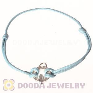 Fashion Cyan Sterling Silver Tscharms Club Bracelets Wholesale