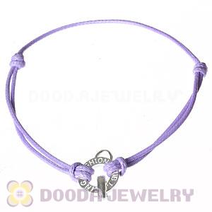 Fashion Lavender Sterling Silver Tscharms Club Bracelet Wholesale