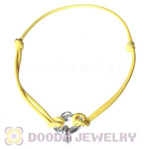 Fashion Yellow Sterling Silver Tscharms Club Bracelets Wholesale