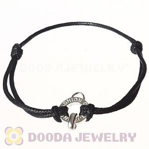 Fashion Black Sterling Silver Tscharms Club Bracelet Wholesale