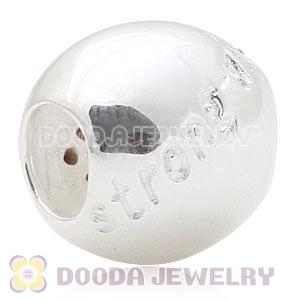 Sterling Silver 2012 Self-confidence Bead With Austrian Crystal Fit Olympics Bracelet