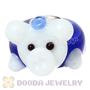 Handmade European Glass Pig Beads In 925 Silver Core Wholesale