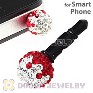 10mm Czech Crystal Ball Earphone Jack Plug For iPhone Wholesale 