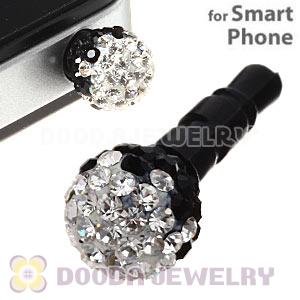 8mm Czech Crystal Ball Earphone Jack Plug For iPhone Wholesale 