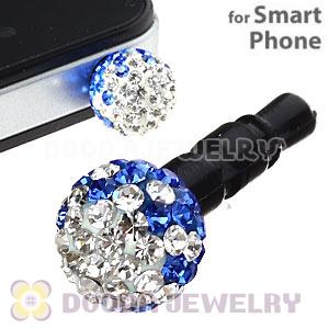 8mm Czech Crystal Ball Earphone Jack Plug For iPhone Wholesale