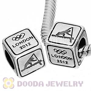 Sterling Silver European Canoe Sprint Beads London 2012 Olympics Charms