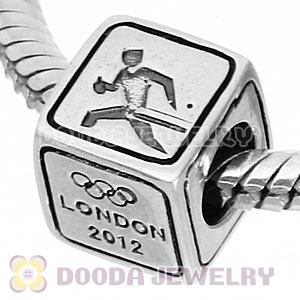 Sterling Silver European Table Tennis Beads London 2012 Olympics Charms