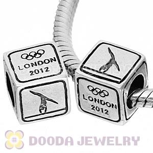 Sterling Silver European Gymnastics Artistic Beads London 2012 Olympics Charms
