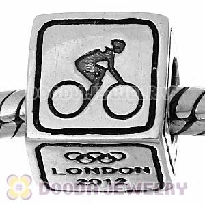 Sterling Silver European Cycling Road Beads London 2012 Olympics Charms