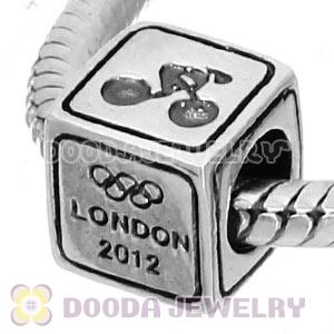 Sterling Silver European Cycling Track Beads London 2012 Olympics Charms