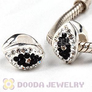 925 Sterling Silver Eye Beads With Austrian Crystal Wholesale
