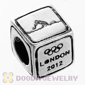 European Swimming Beads London 2012 Olympics Sterling Silver Charms