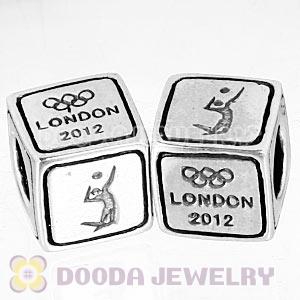 Sterling Silver European Volleyball Beads London 2012 Olympics Charms