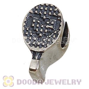 Sterling Silver Olympic Tennis Racket Bead Fit 2012 Olympics European Bracelet