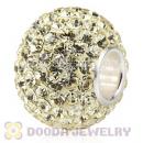 10X13 Big Charm Beads With 130pcs Jonquil Austrian Crystal 925 Silver Core