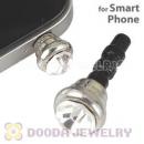 Earphone Jack Plug Accessory With Clear Crystal For Smart Phone Wholesale