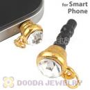 Earphone Jack Plug Accessory With Crystal For Smart Phone Wholesale