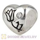 925 Sterling Silver Heart Charm Beads For Valentines Day