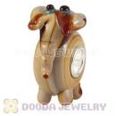 Handmade European Elephant Glass Beads In 925 Silver Core Wholesale