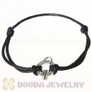 Fashion Black Sterling Silver Tscharms Club Bracelet Wholesale