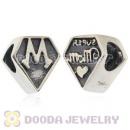European Sterling Silver Super Mom Charm Beads Wholesale